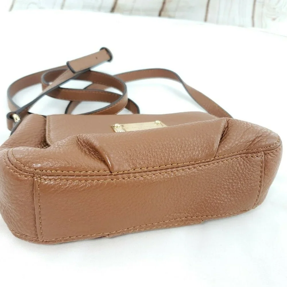 Michael Kors Womens Acorn Brown Leather Adjustable